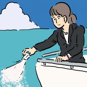 海へ散骨
